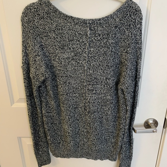 FULL TILT Black and White Oversized Sweater - Picture 3 of 3